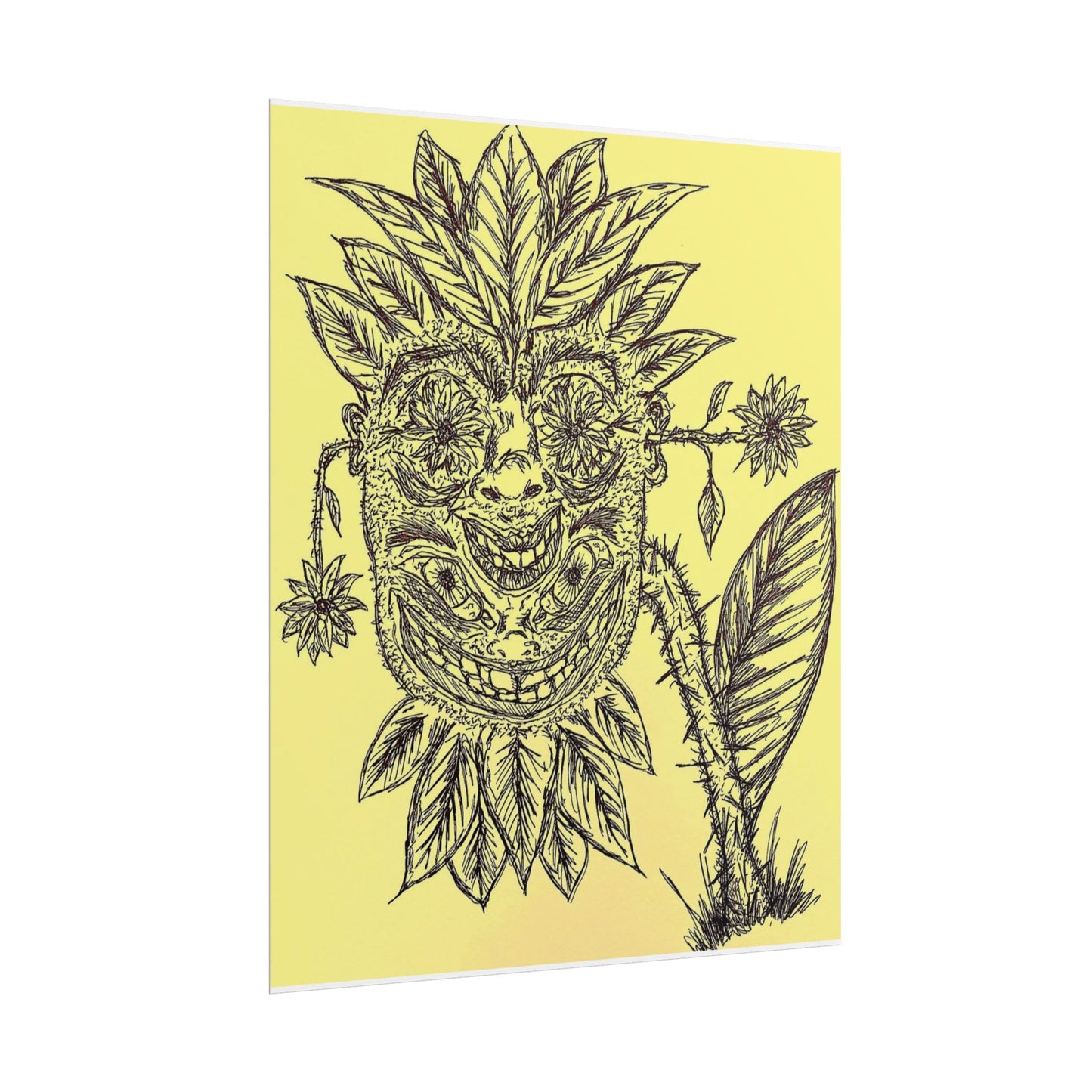 Botanical Face Print 8x10