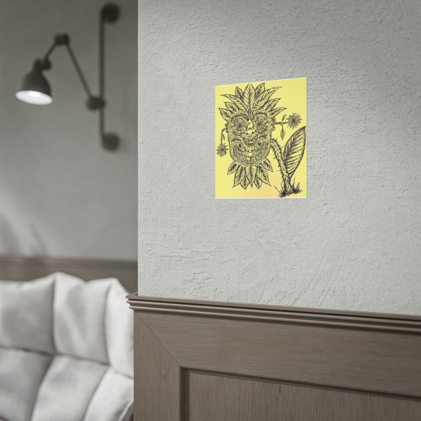 Botanical Face Print 8x10