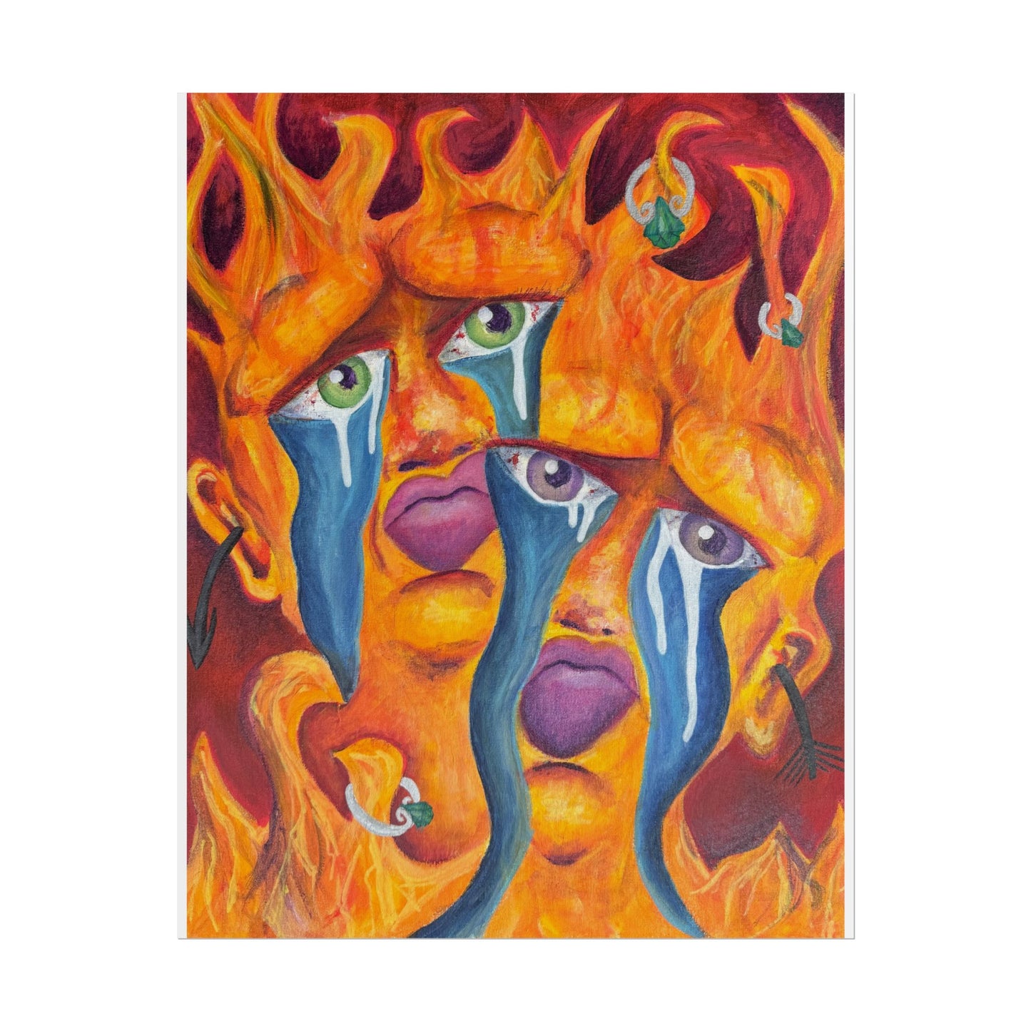 Twin Flames Print 8x10