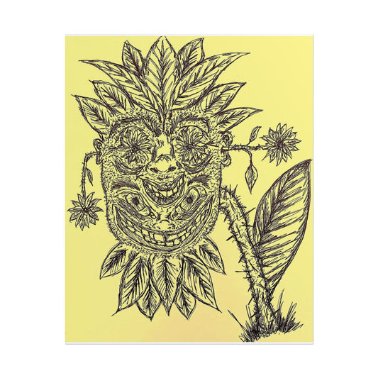 Botanical Face Print 8x10